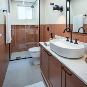 Um Banheiro Muito Charmoso Passando Na Sua Telinha! Ah Esse Tom Terracota Da Fábrica @inusitta